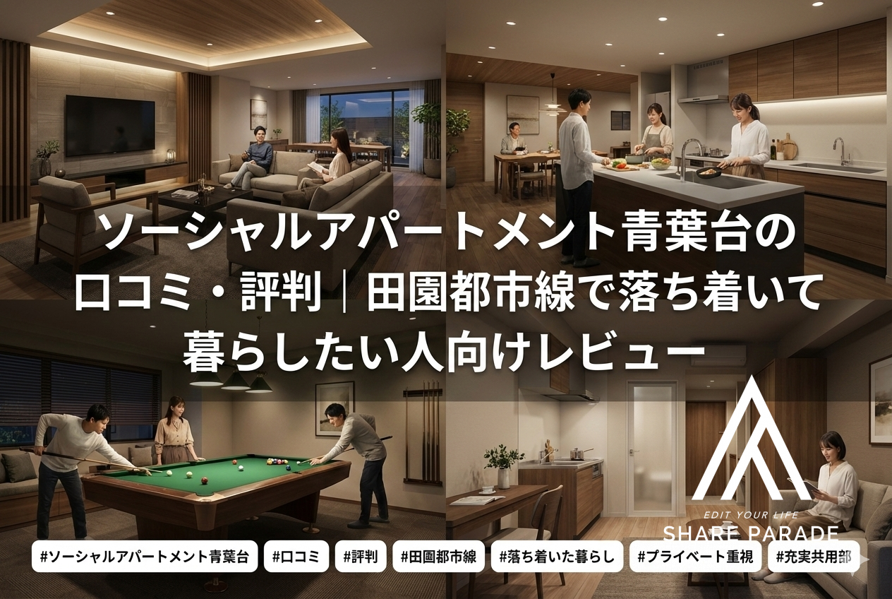ソーシャルアパートメント青葉台の口コミ・評判｜田園都市線で落ち着いて暮らしたい人向けレビュー