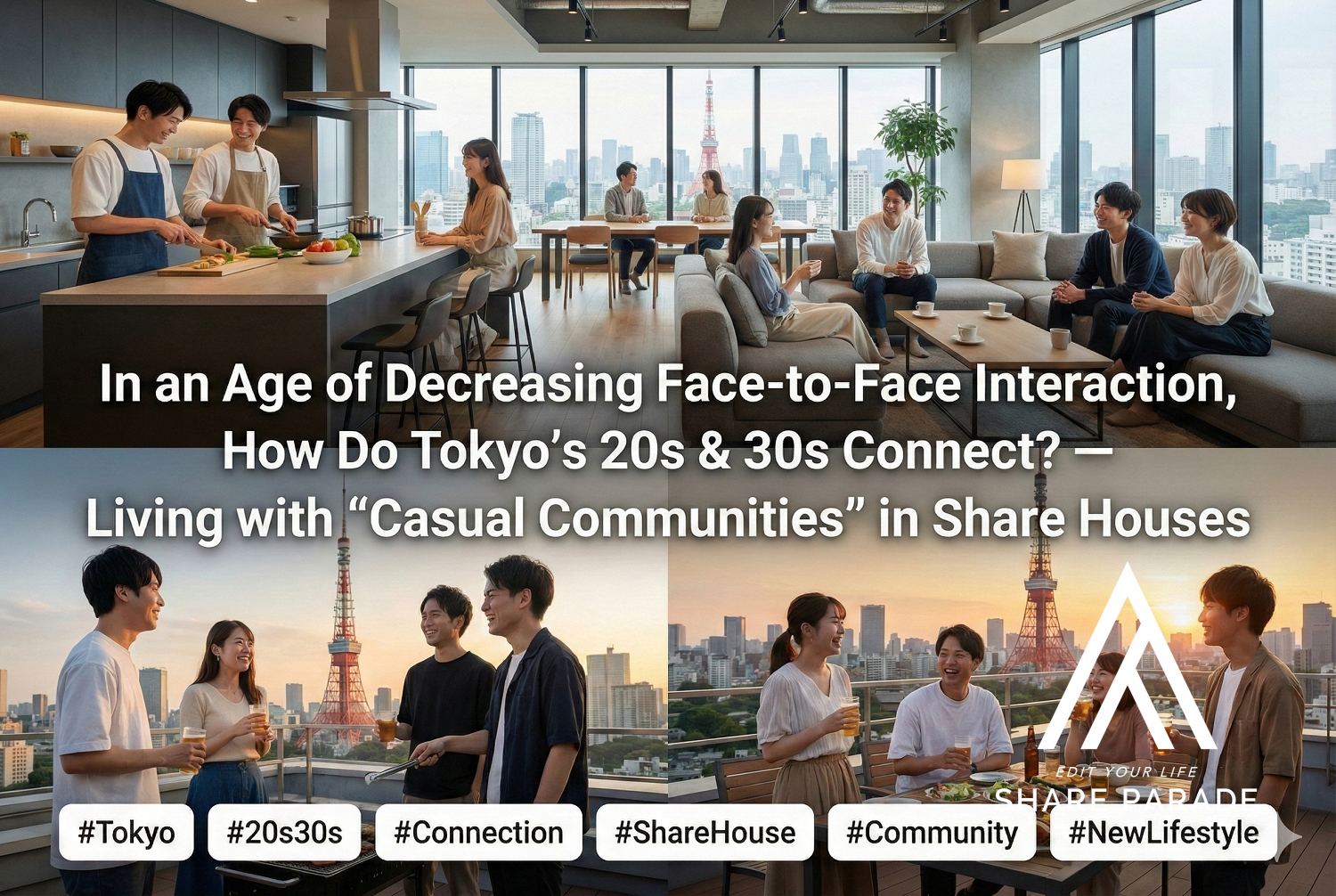 In an era of fewer face-to-face interactions, how can Tokyo’s 20s and 30s stay “connected”? — Living with a “casual community” through share houses
